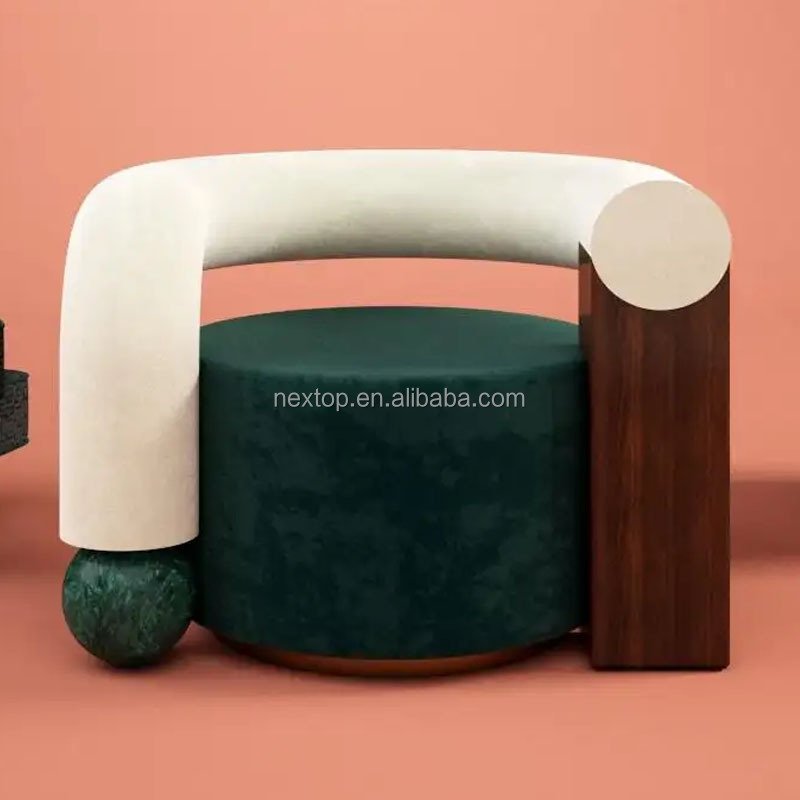 Light luxury leisure sofa chair simple design creative personality armchair villa living room bedroom sofa