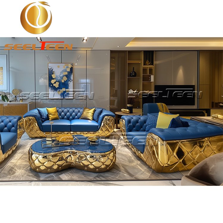 Simple Nordic Style Furniture 7 Seater Leisure Corner Couch Living Room Sofas Sectionals