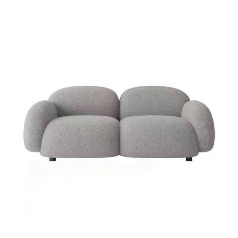 Modern Living Room Sofa Villa Hotel Supporting Furniture Light Luxury Style Simulation Leather Sofa 1 Piece Set Sofa Combination