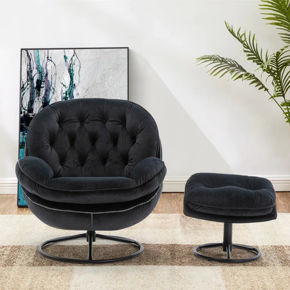 JL Nordic design leisure living room chair home furniture swivel armchair modern lounge accent sofa chair