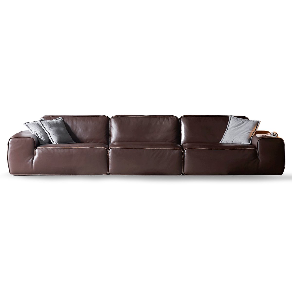 Italian modern design luxury sofa full genuine leather sofa big size couch living room sofa set