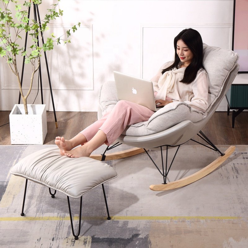 Factory Price Sofa Single Chair Lazy Living Room Sofa Bedroom Chaise Lounge Balcony Leisure Seat Corner Reclining Chairs