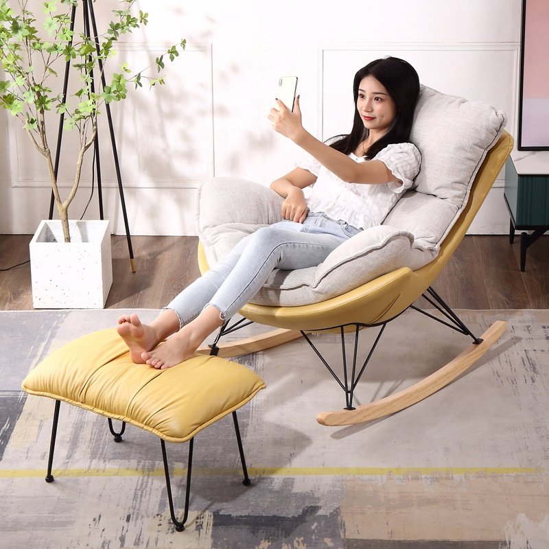 Factory Price Sofa Single Chair Lazy Living Room Sofa Bedroom Chaise Lounge Balcony Leisure Seat Corner Reclining Chairs
