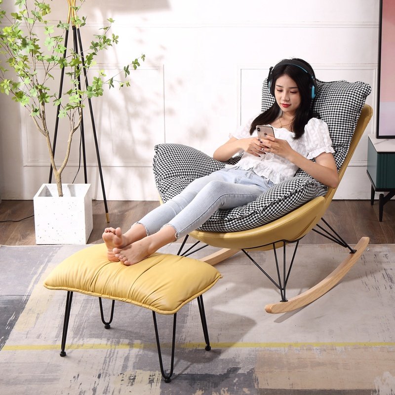 Factory Price Sofa Single Chair Lazy Living Room Sofa Bedroom Chaise Lounge Balcony Leisure Seat Corner Reclining Chairs