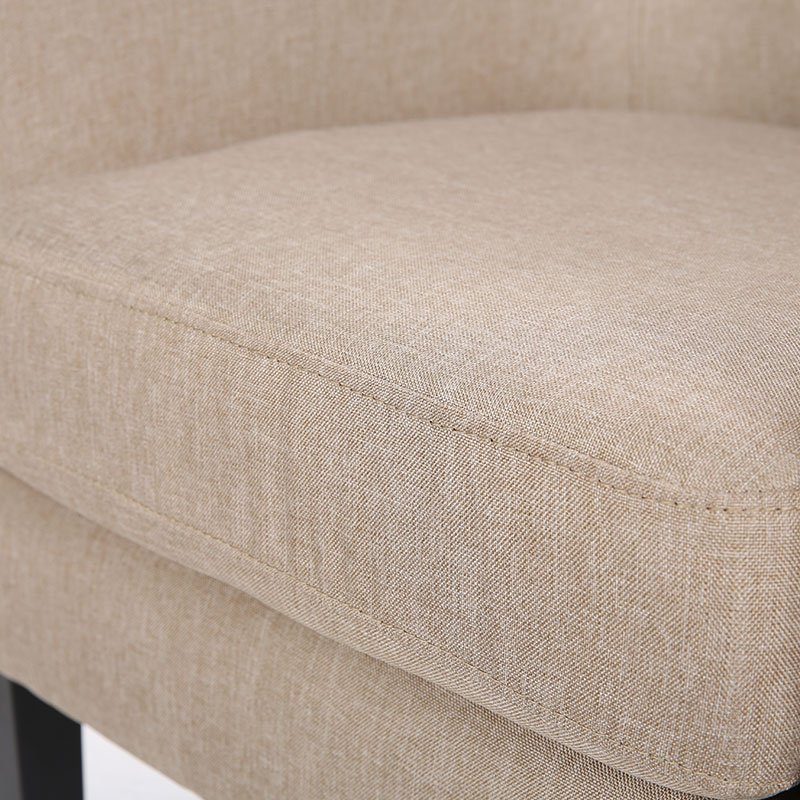 Hot Sale modern couch living room fabric linen single seater sofa