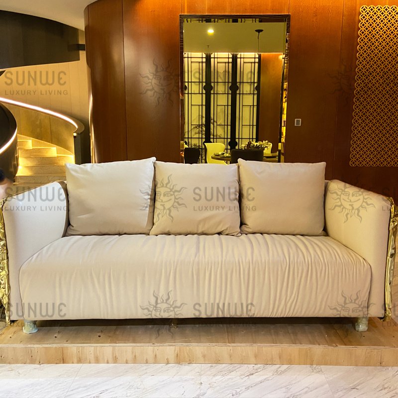 Modern style leather customized living room sofas light luxury sofas, sectionals couch lounge custom sofa set furniture for home