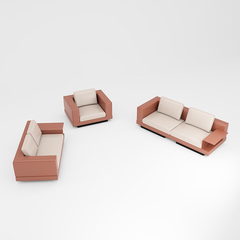 Living Room Furniture Sofa Modern Hotel Office Sofas 3 Seater Leather Sofa Business Style 4+3+2+1 + Carton 1 Piece Foldable OEM