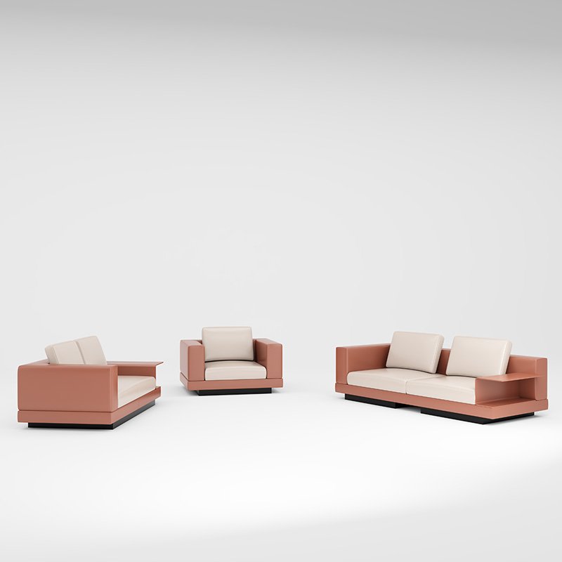 Living Room Furniture Sofa Modern Hotel Office Sofas 3 Seater Leather Sofa Business Style 4+3+2+1 + Carton 1 Piece Foldable OEM
