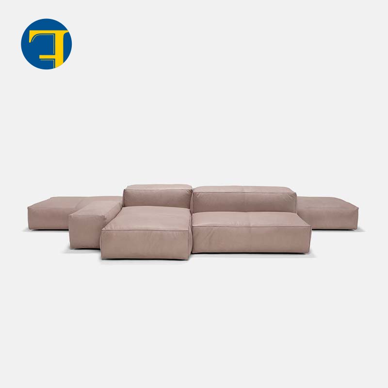 FINNNAVIANART Latest Design Full Leather Living Room Sofa Furniture Set Office Waiting Area Sofa