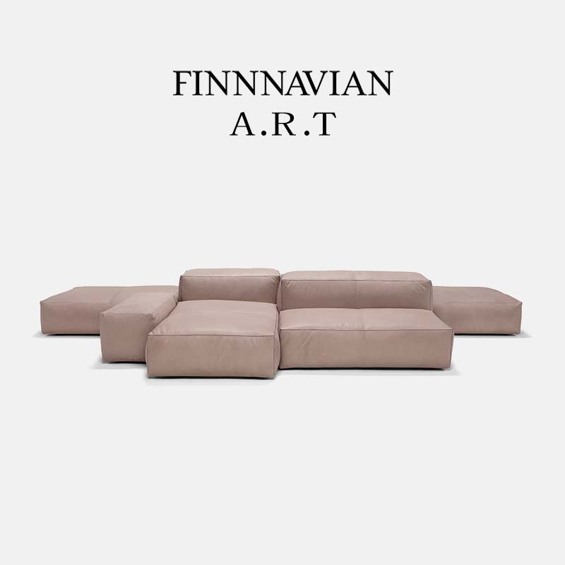 FINNNAVIANART Latest Design Full Leather Living Room Sofa Furniture Set Office Waiting Area Sofa