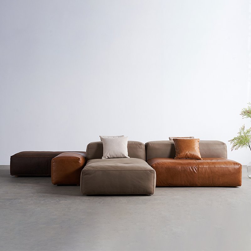 FINNNAVIANART Latest Design Full Leather Living Room Sofa Furniture Set Office Waiting Area Sofa