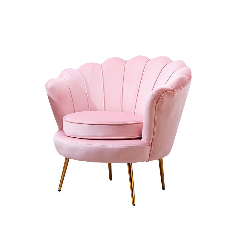 Living Room Sofa Armchair Luxury Velvet Upholstered Accent Chair with Padded Cushion