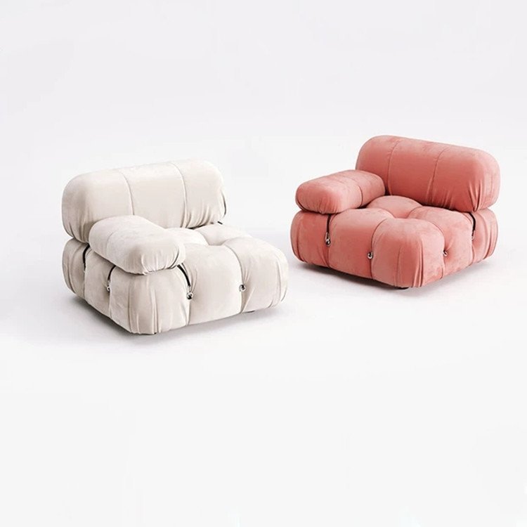 hot sale big couch MIcrofiber fabric living room sofas floor loop modular sofa luxury velvet sofa