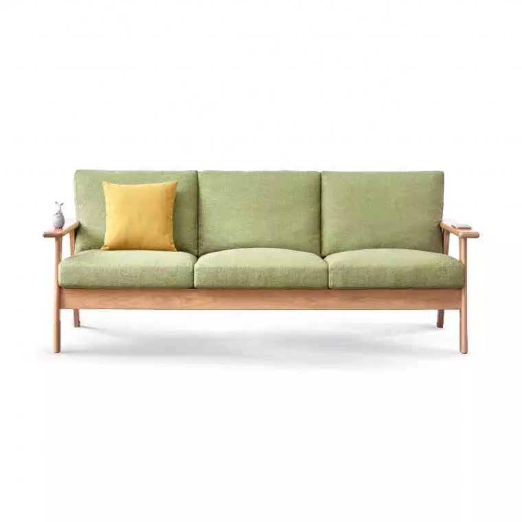Mfun big factory brand hot sale simple wooden sofa set design couch living room furniture sofa