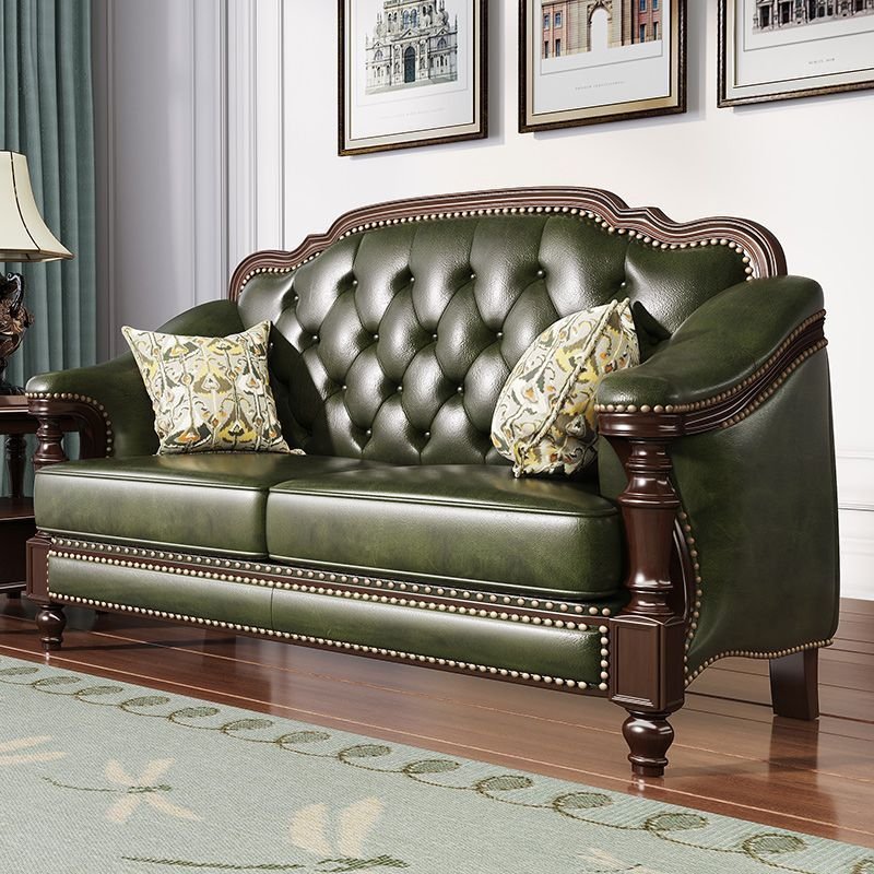 New Design First Layer Cowhide Sofa Combination Leather Vintage Sofa Set For Living Room