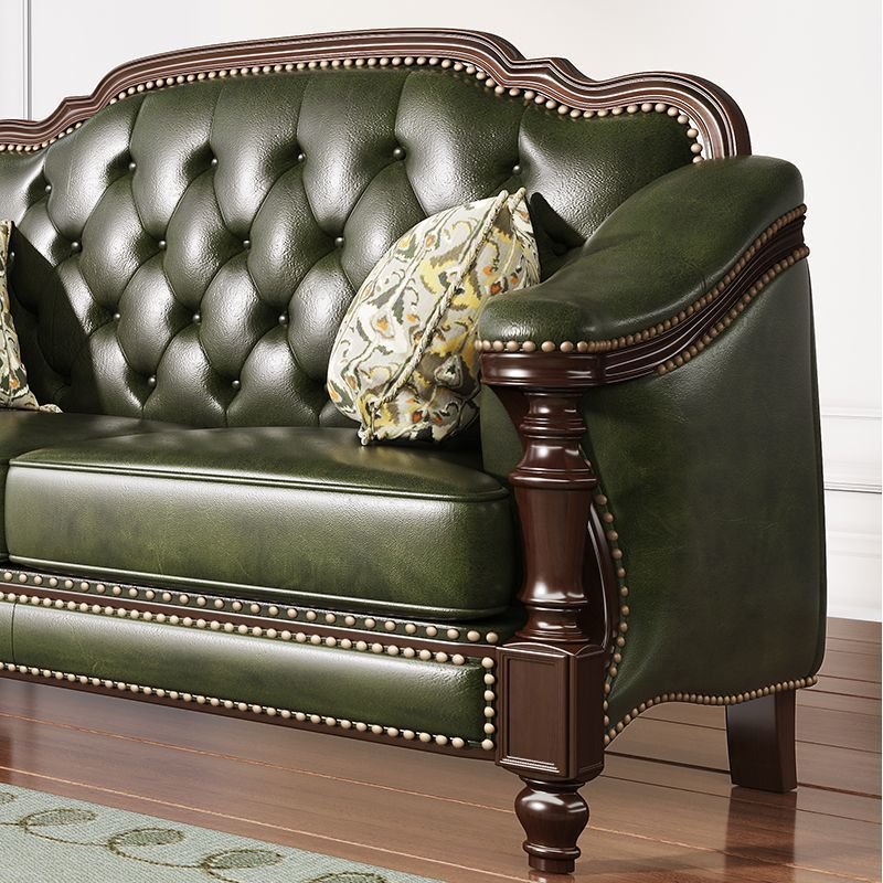 New Design First Layer Cowhide Sofa Combination Leather Vintage Sofa Set For Living Room