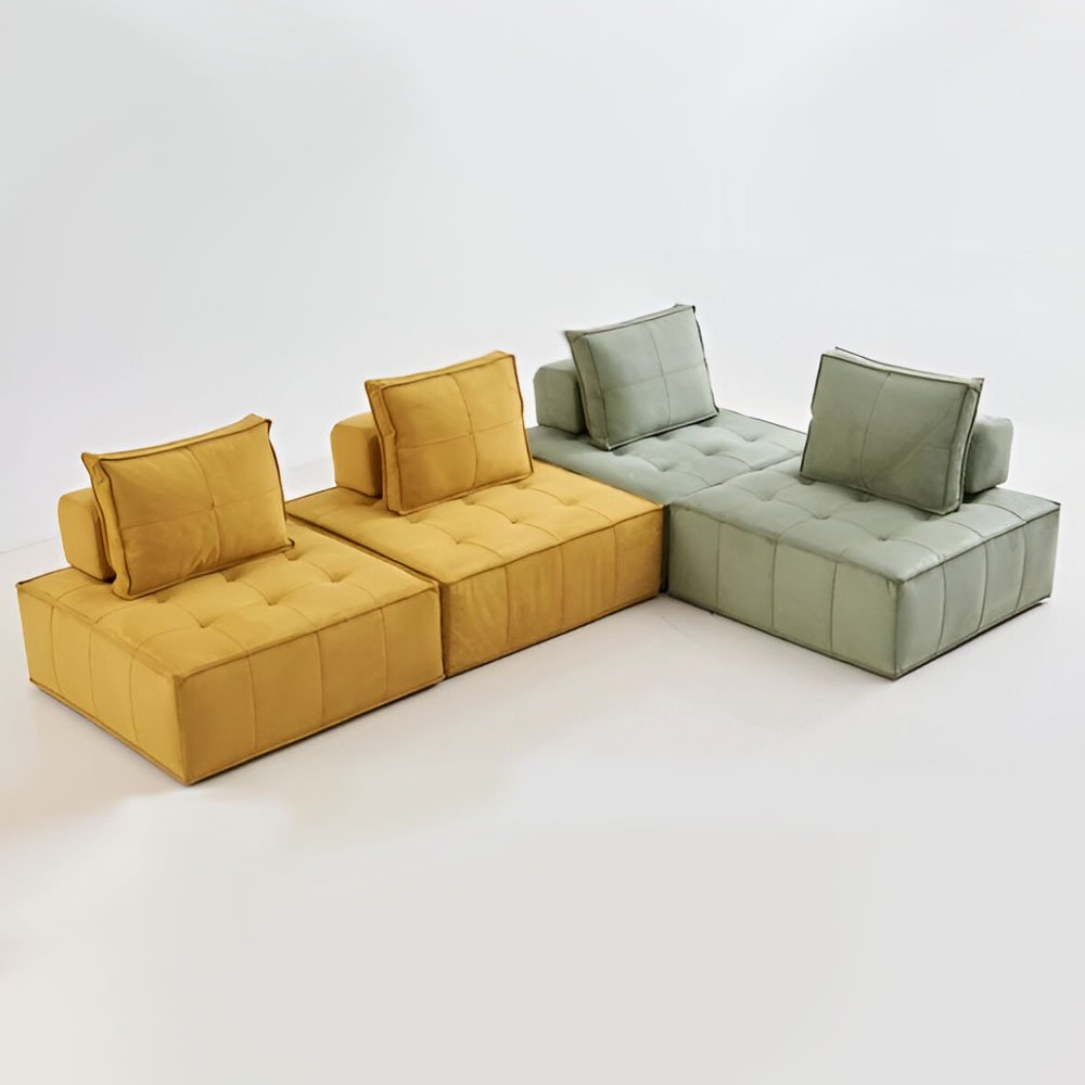 Wholesale High Grade Modern Luxury Living Room Box Sofa Set Furniture Living Room TV Set Furniture