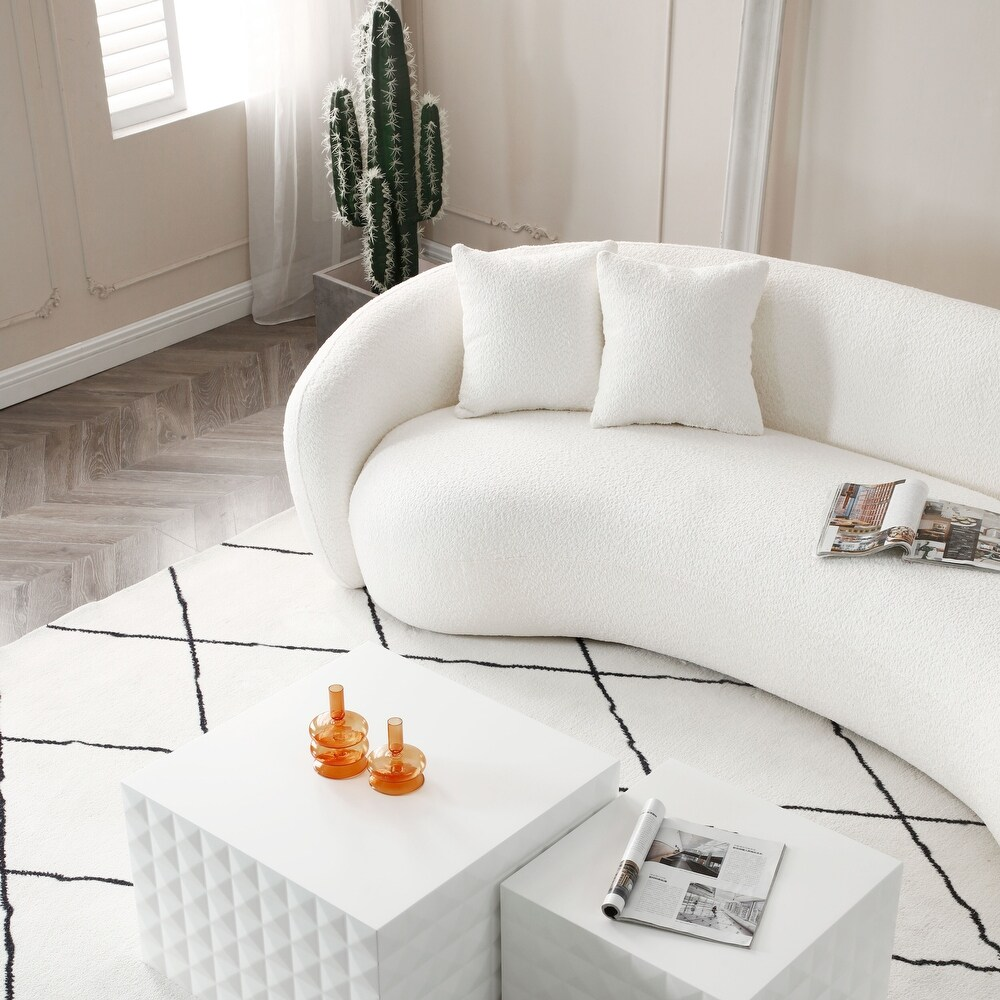 European cozy living room sofa modern minimalism moon-shaped corner sofa
