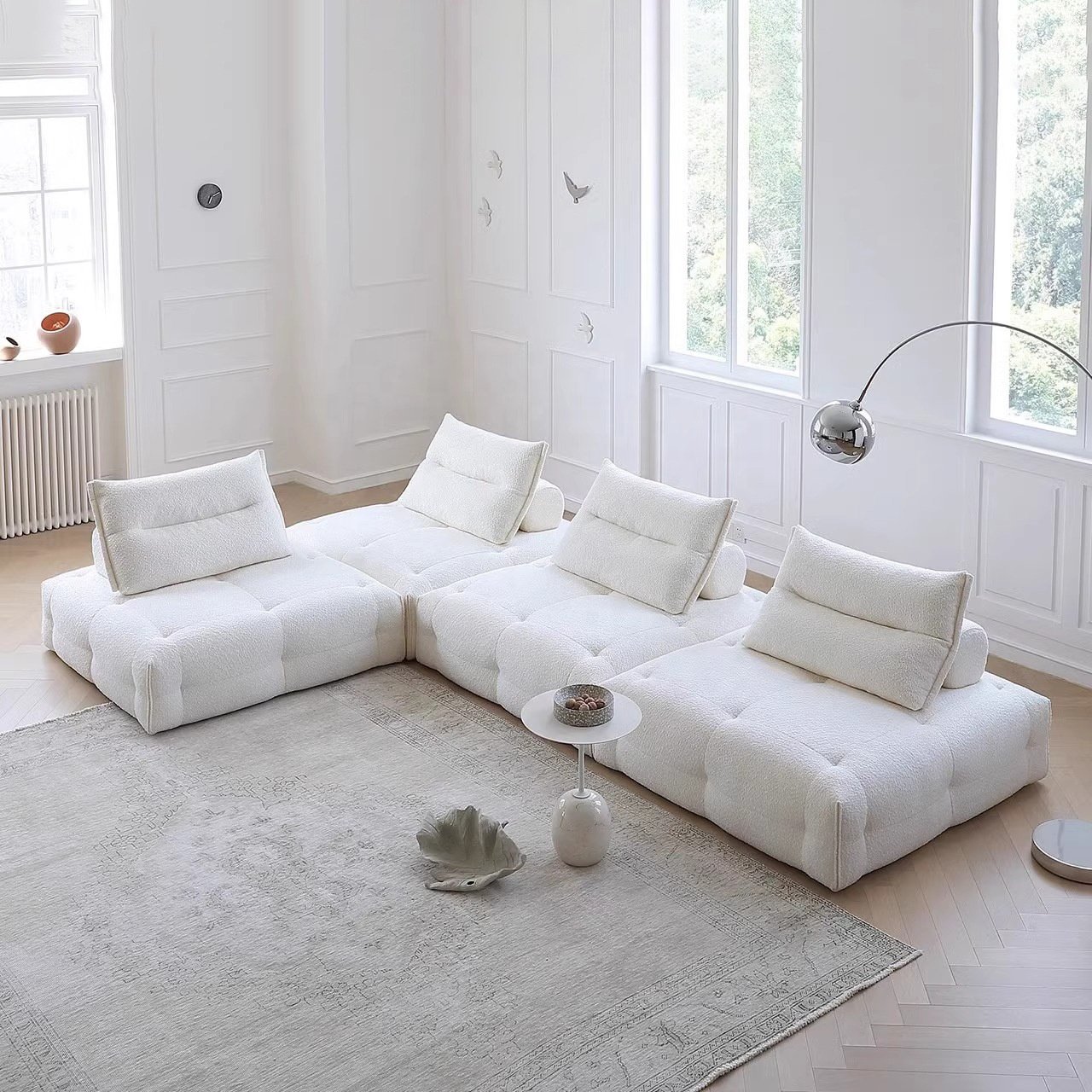 Morden high quality compressed sofa design modular couch small living room sofa white couch living room sofas