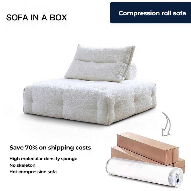 Morden high quality compressed sofa design modular couch small living room sofa white couch living room sofas