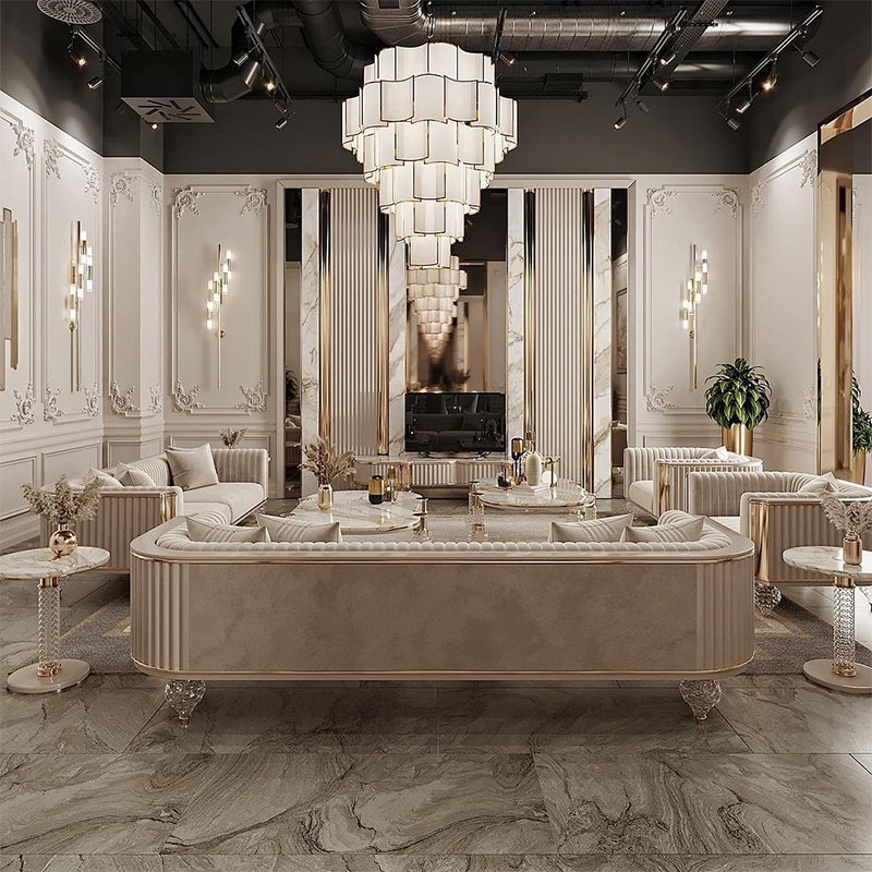 Italian Light Luxury sofa modern comfortable sofa set luxury sofa set furniture