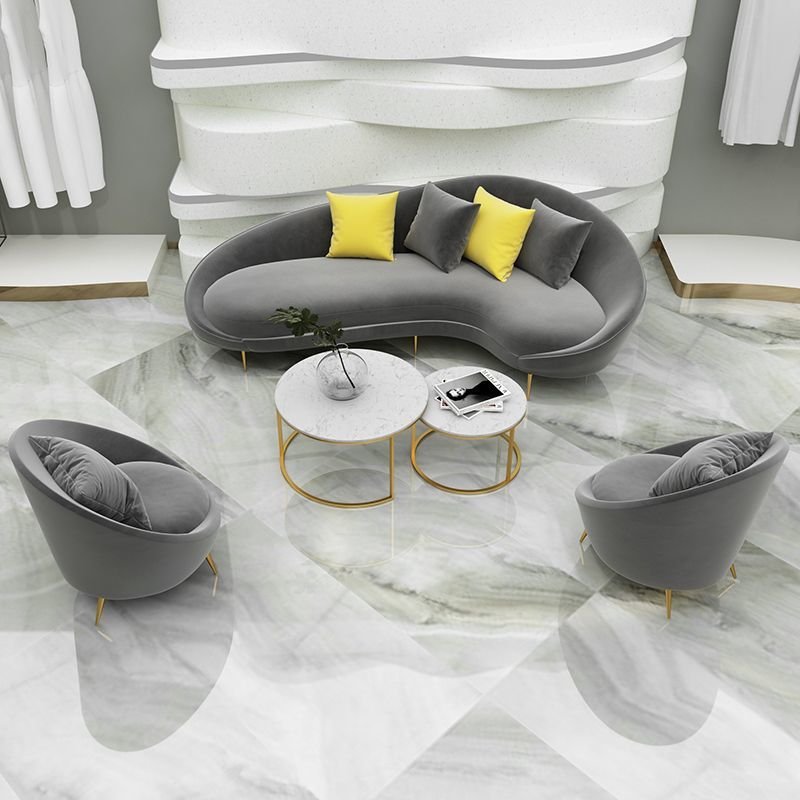 Gaogle Couches Sofa Sets Metal White Pink Living Room Furniture Sofa Factory Wholesale Custom Luxury Sectional Sofa PU Leather