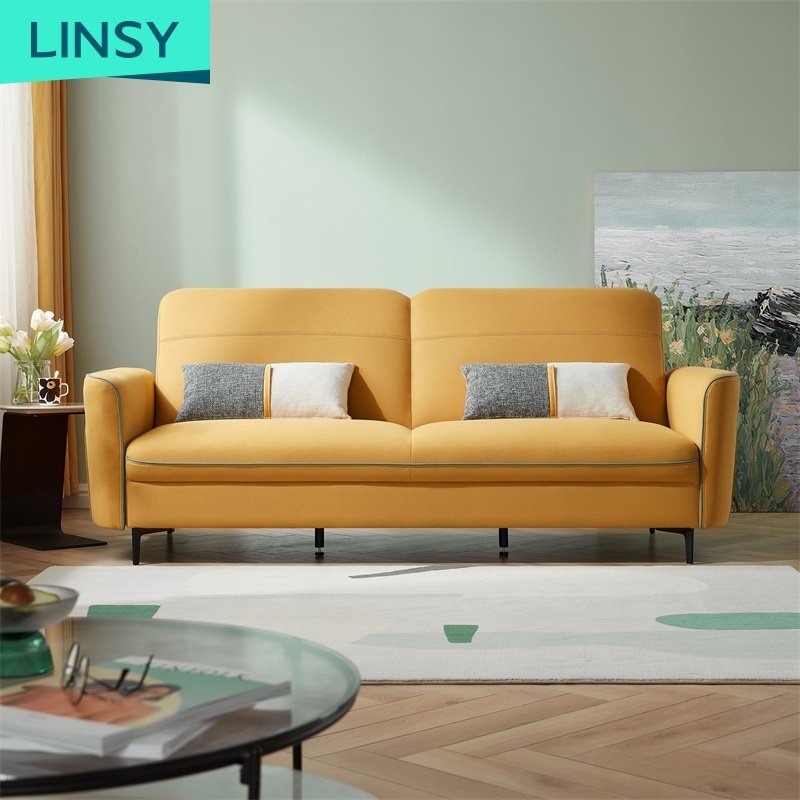 Linsy High Quality Luxury Nordic Modern Designs Sectional Sofa Set Couch Furniture Living Room Sofas With Storage S136