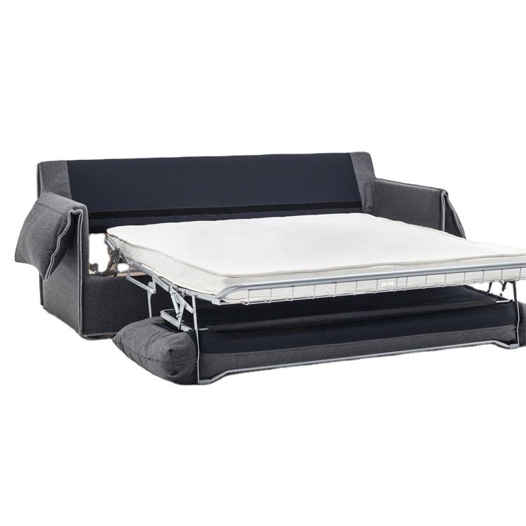 Modern Minimalist Style Fabric Space Saving Multifunction Folding Sofa Bed Set For Hotel Lounge Living Room Furniture