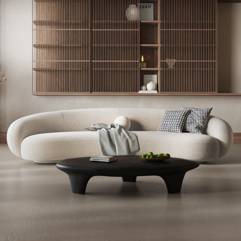 High Quality Crystal cream velvet curved sofa set living room sofas white velvet 2 seater velvet sofa