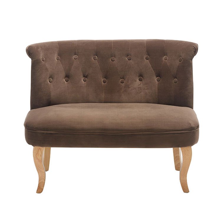 Carlford Living Room Design Pink Velvet Single Seat Sofa Without Armchair