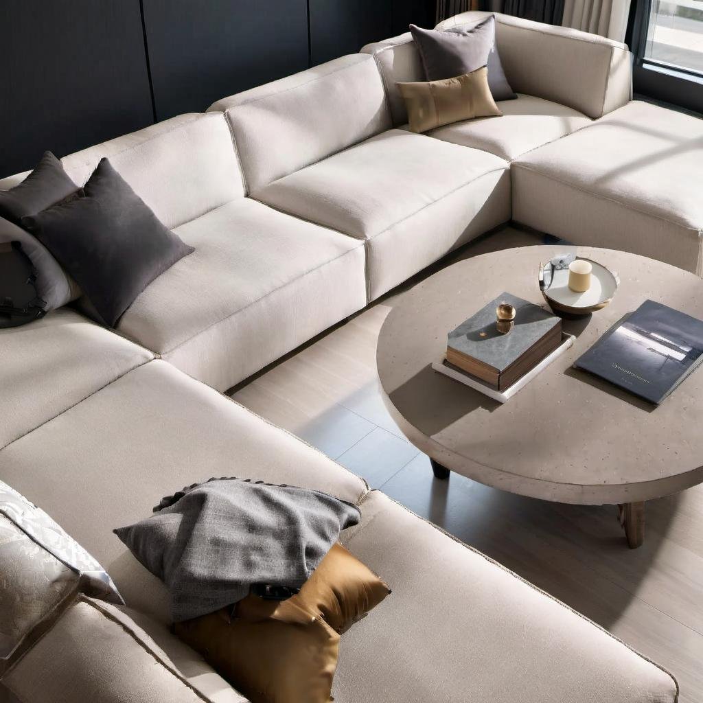 Luxury modern home sectional indoor furniture set living room sofas