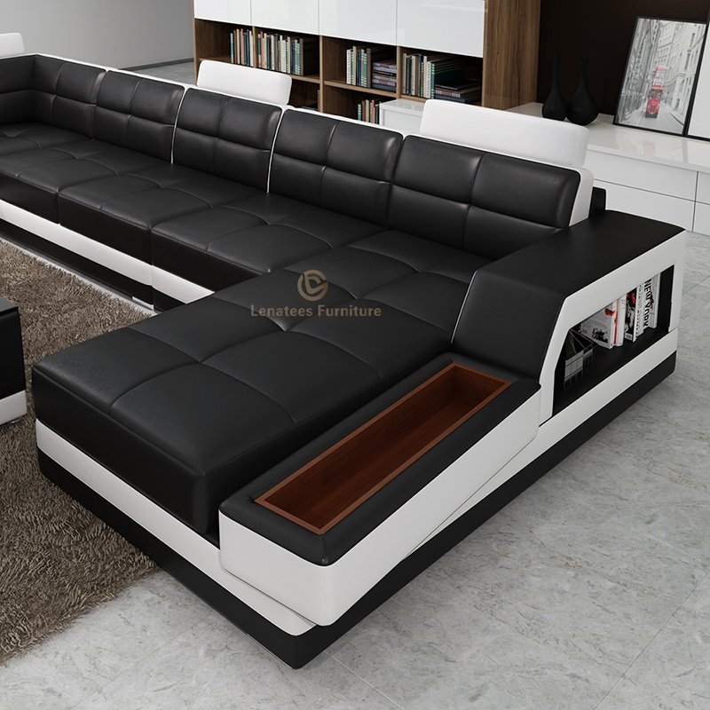 Modern Living Room Furniture Oversize Wide Sofa Modular Living Room Sofa L Shape Combination Home Sofa