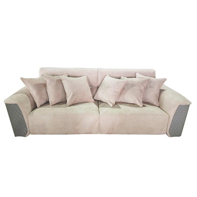 nicoletti Italian luxury Living Room Sofas leather sofa with wood trim