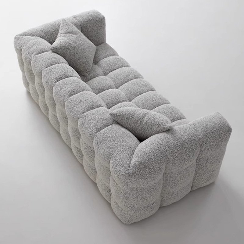 Vacuum compression living room sofa compression fabric sofa lambswool sofa vacuum packaging