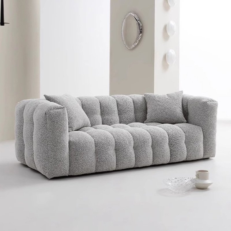 Vacuum compression living room sofa compression fabric sofa lambswool sofa vacuum packaging
