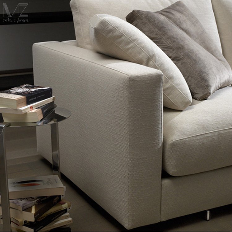 Italy Style Modern Sectional Lounge Sofas 3 Seater Fabric Upholstery Velvet Couch Living Room Sofa Set