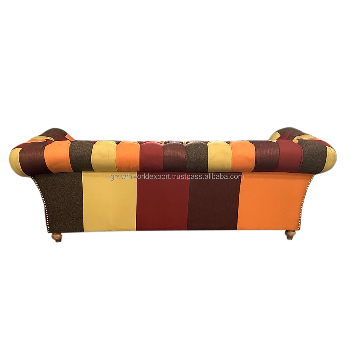 Newest Multi Color 3 Seater Tapper & Tufted Chesterfield Leather Sofa Restaurant & Hotel 2024 Best Luxury Living Room Furniture
