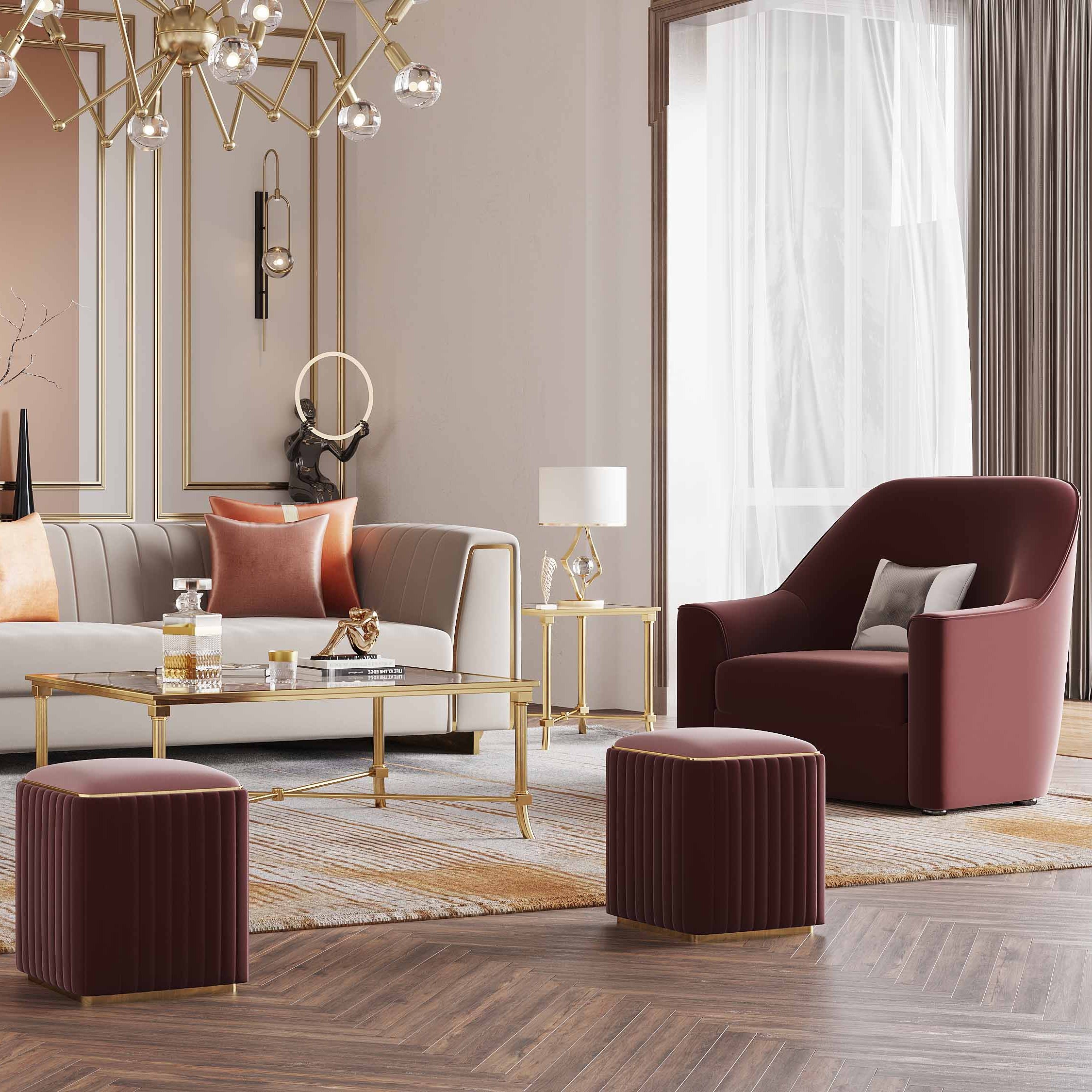 Factory Wholesale Hot Selling Furniture Home Living Room Sofa Set Light Luxury Business Fabric Sofa Set