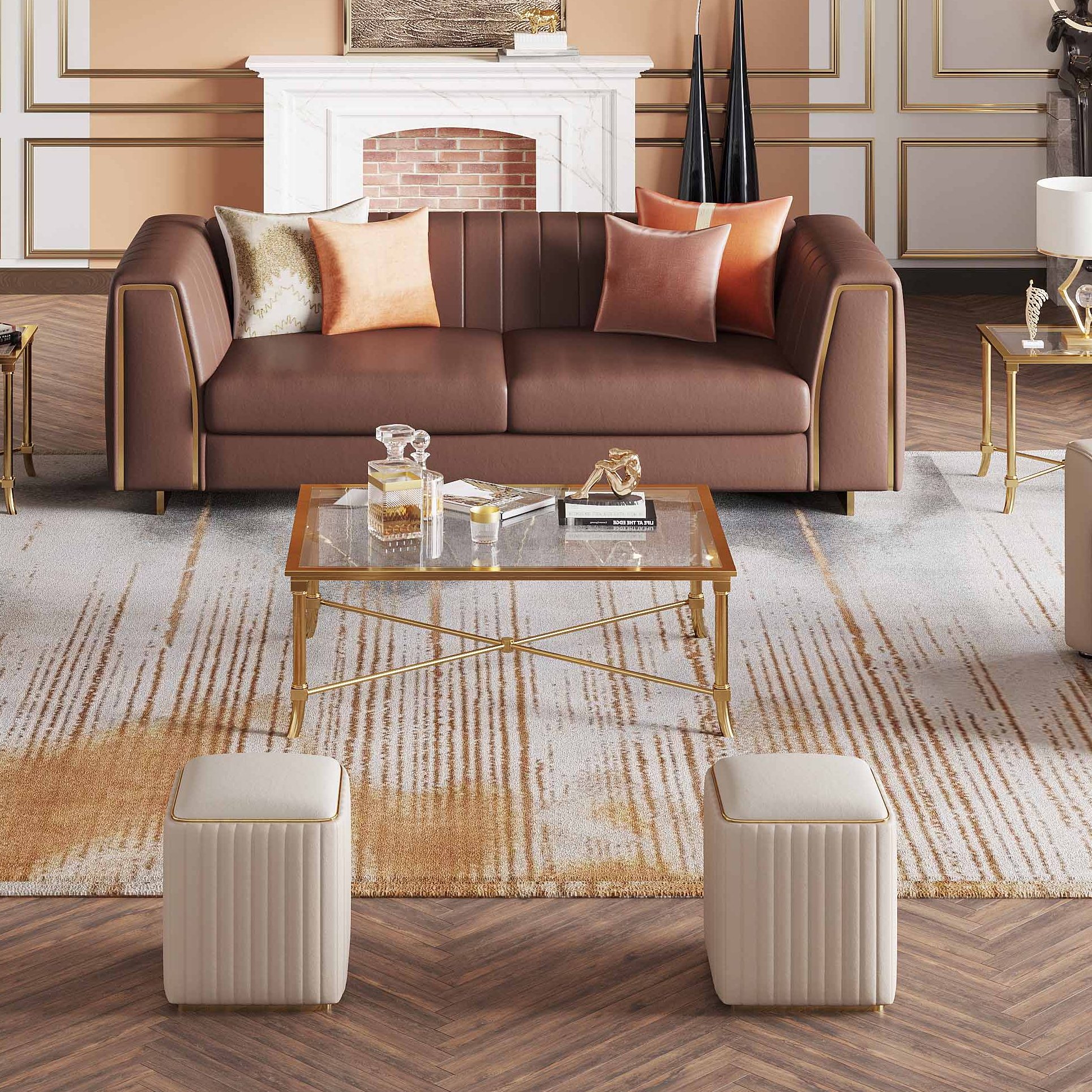 Factory Wholesale Hot Selling Furniture Home Living Room Sofa Set Light Luxury Business Fabric Sofa Set