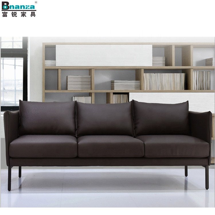 Germany brown leather BONANZA 1940`s vip design CKD TV home living room sofas furniture