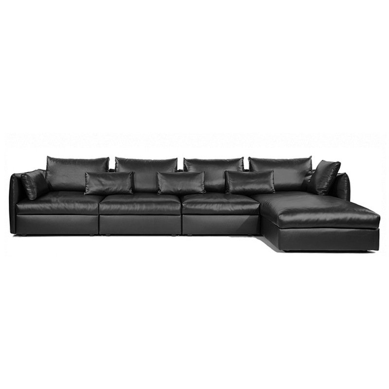 Italian Design Genuine Leather Furniture Salon Meubles Living Room Sofa In China