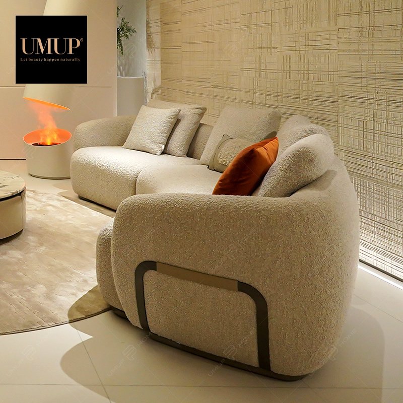 Unique Luxury Furniture Living Room Sofa Set New Design Wooden Frame Fabric Modern Modular Sofa