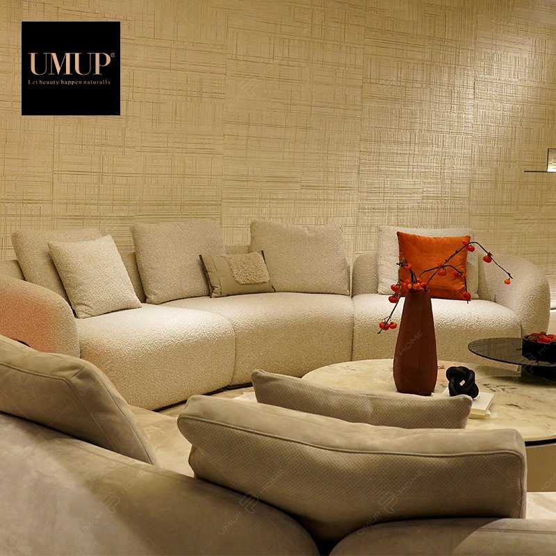 Unique Luxury Furniture Living Room Sofa Set New Design Wooden Frame Fabric Modern Modular Sofa
