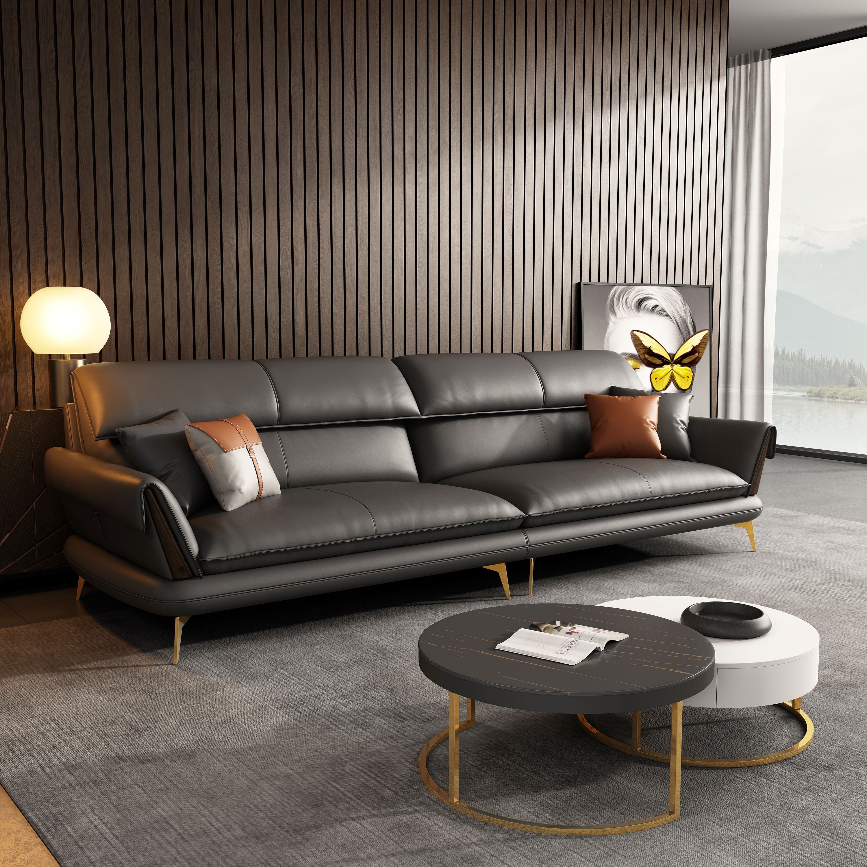 Wholesale leather american style sofa modern small home loveseat sofa leather sofa luxury for living room