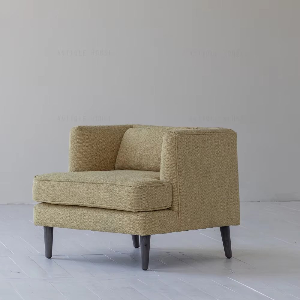 French Simple Indoor Furniture Decor Comfortable Fabric Armchair Living Room Modern Style Sofa Chair Antique Single Sofa chair