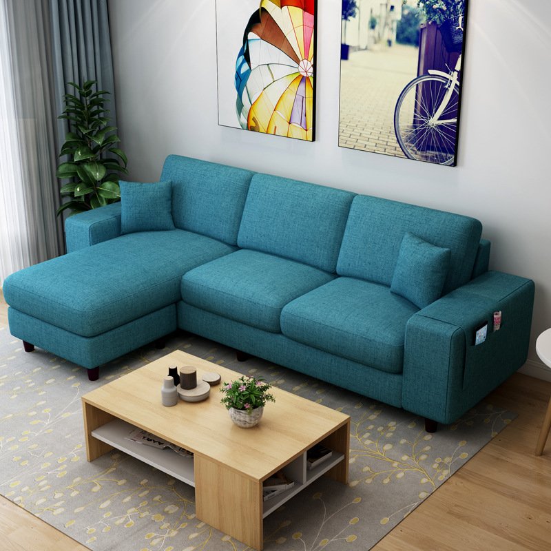 Customized Factory Direct Sale Modern Apartment Corner Fabric Furniture Sofa Living Room Sofa Set L Shape Sofa