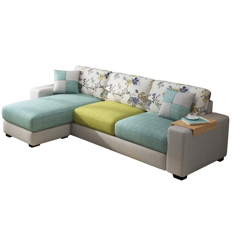 Customized Factory Direct Sale Modern Apartment Corner Fabric Furniture Sofa Living Room Sofa Set L Shape Sofa