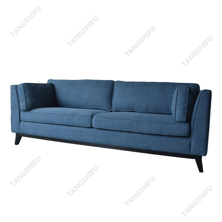 European style fabric single coach living room sofa