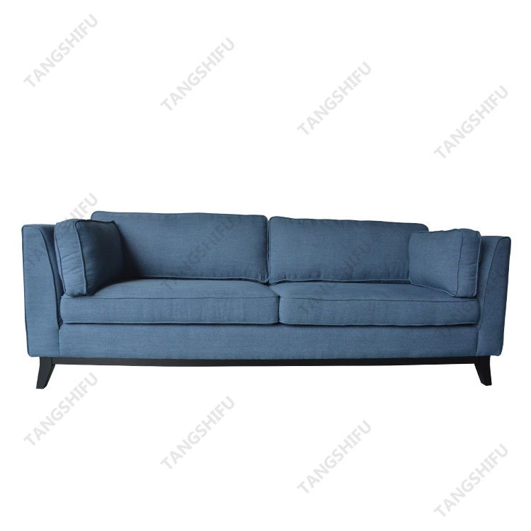 European style fabric single coach living room sofa