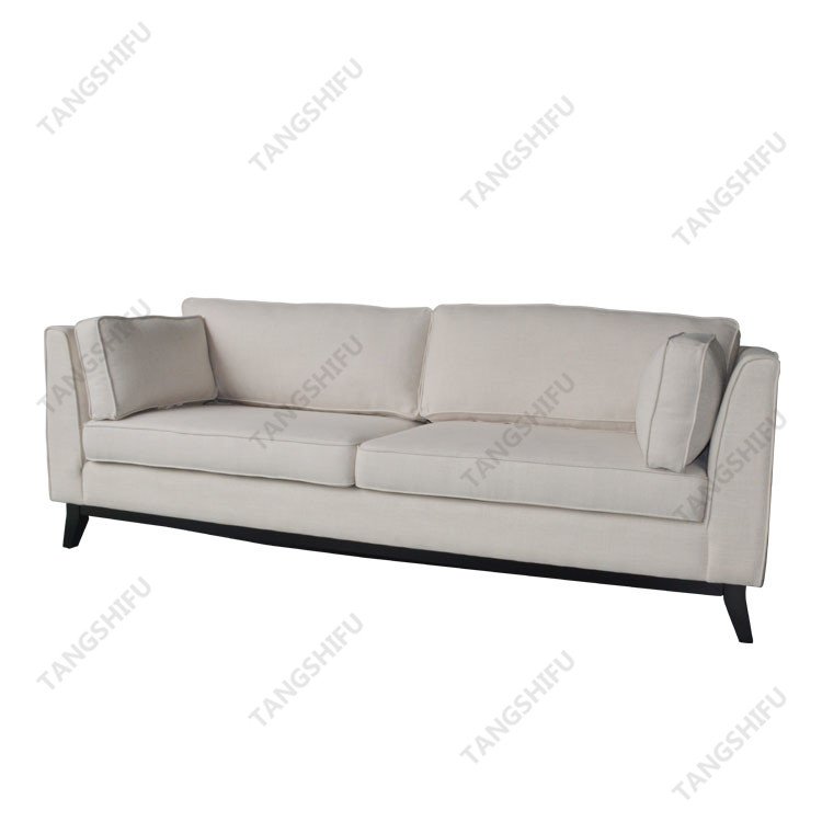 European style fabric single coach living room sofa